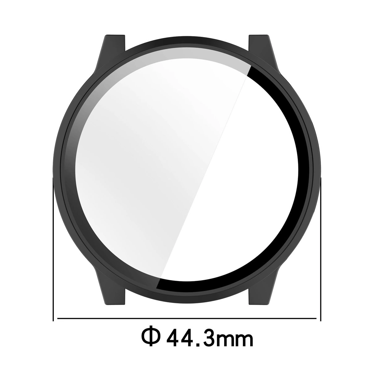 Wymiary etui Bizon Case Watch Adamo do Garmin Venu 4 41 mm